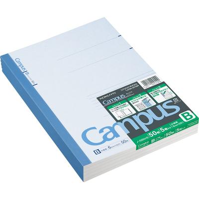 KOKUYO Notitie Campus Notitie B5 50 Vel 5 Pak x 5 B-gelijnd No-5BN