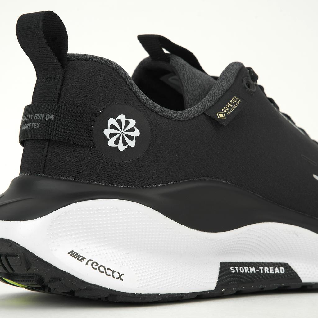Nike ReactX Infinity Run 4 GORE-TEX Black White Men Sneakers Anthracite Volt FB2204-001