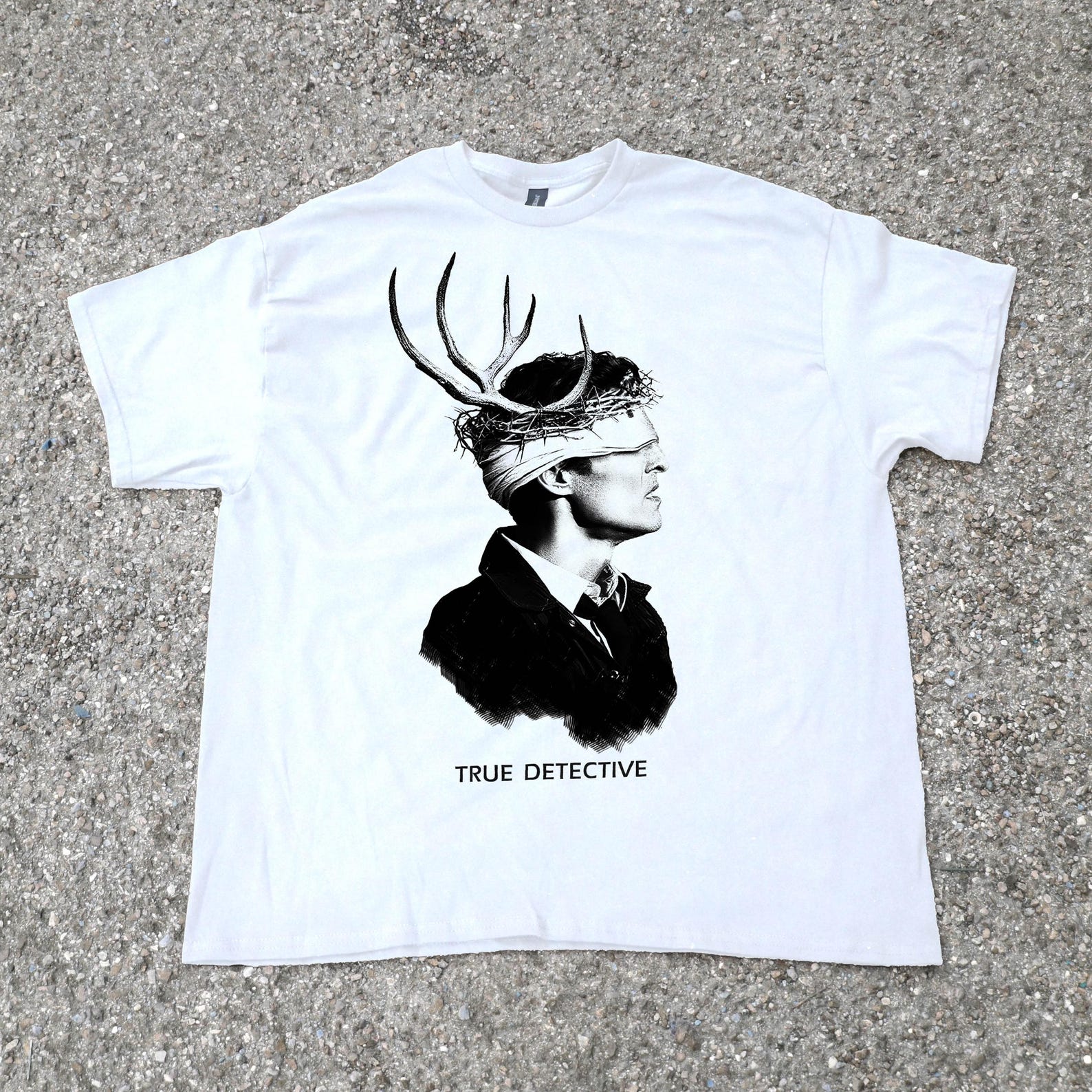 True Detective Unisex Tee Shirt - TV Show Fan Gift, Heavy Cotton T-Shirt, Rust Cohle Quote, Detective Series Merch, Crime Drama Apparel XL