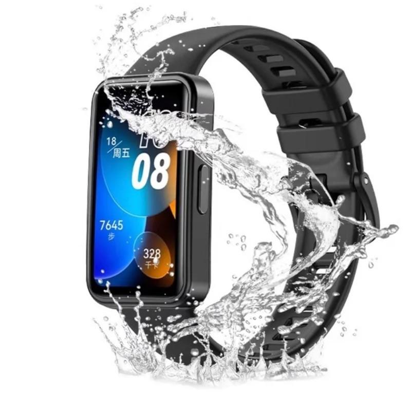 Silicone Strap For Huawei Band 8 9 10 Beacelet With Soft Case Replacement Watchband Accessories