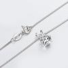 S925 Sterling Silver Six-Prong Moissanite Women's Clavicle Necklace - Durable High-End Pendant