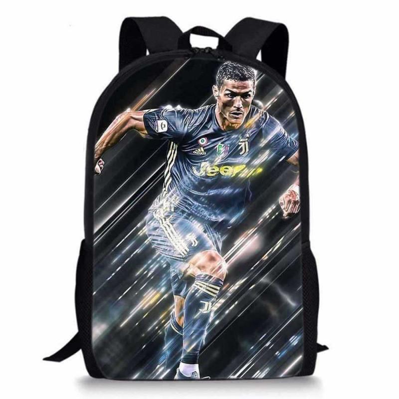 Cristiano Ronaldo Basketball Sports Backpack With Waterproof Polyester For Middle School Students