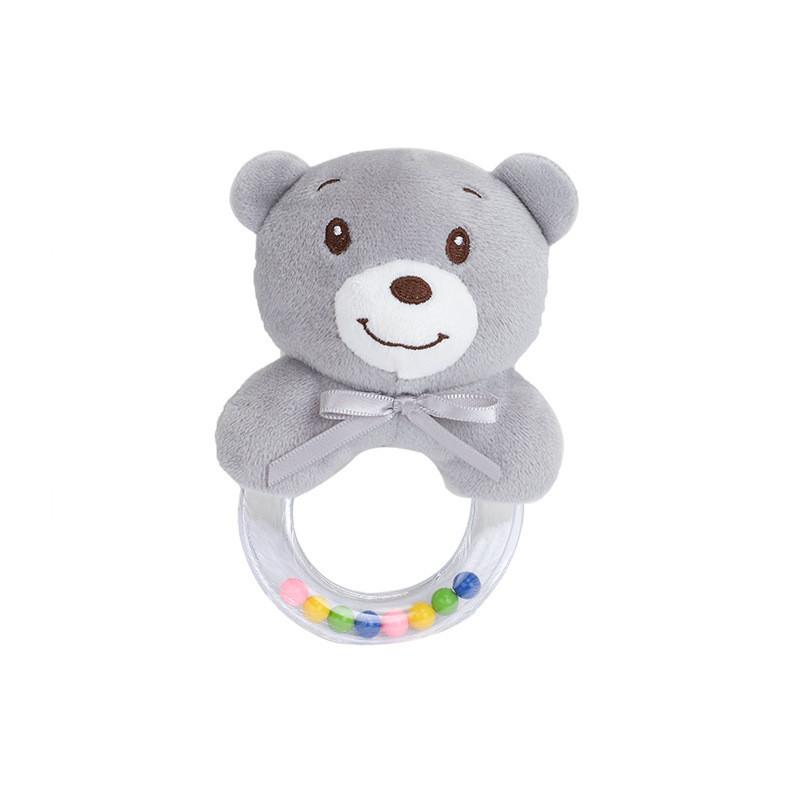 Baby Fox Rabbit Sheep Plush Rattle With Colorful Beads For Early Childhood Development