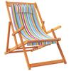 Beach Chairs 2 Pcs Foldable Multicolored Fabric