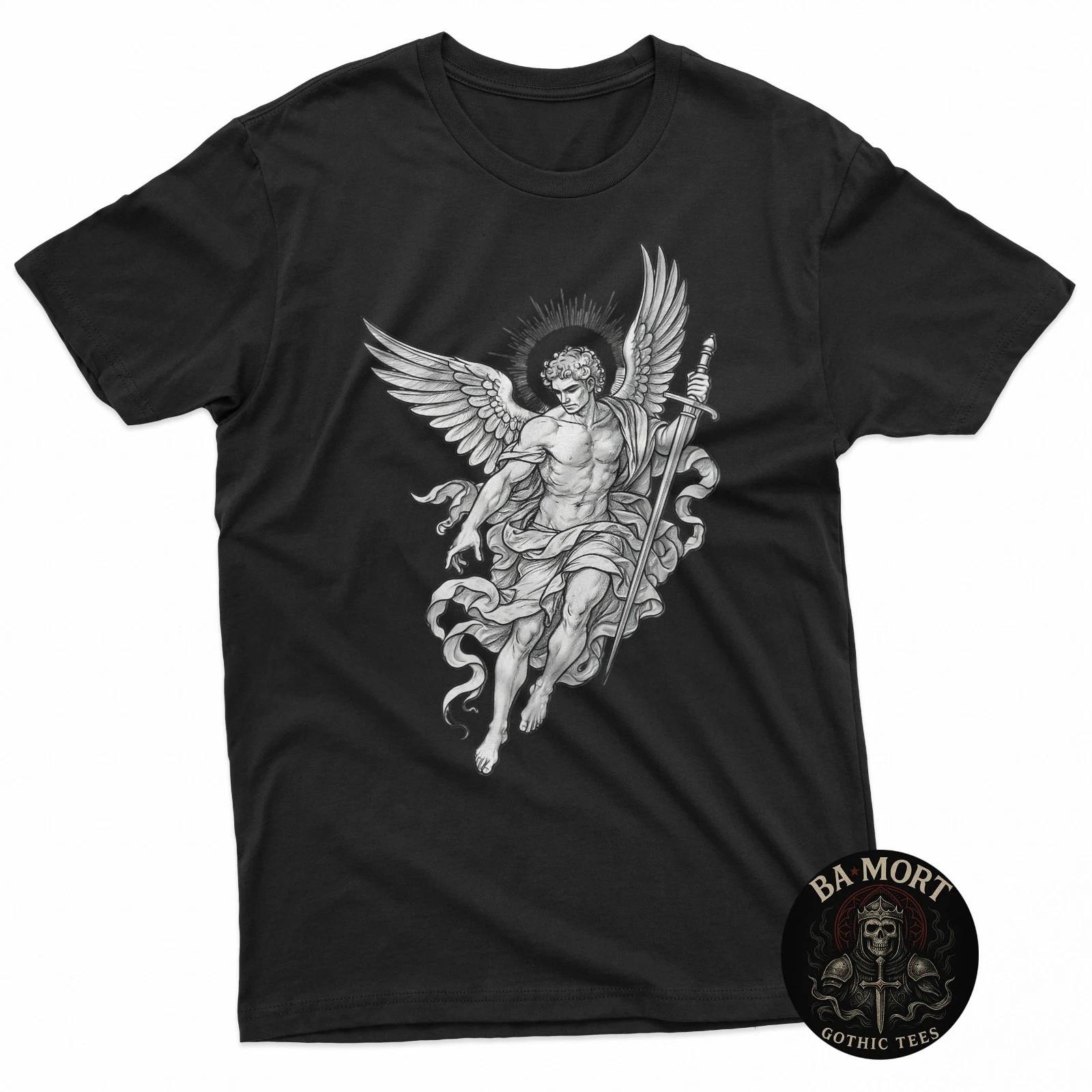 Archangel Warrior Gothic Angel Art T-Shirt S