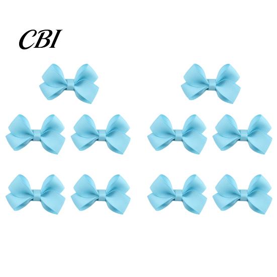 Toddler Hair Bow Clips 10Pcs Baby Clips, Bows, Fully Covered Barrette Grosgrain Ribbon Clip Everyday for Toddlers Pins Girls Infants & Toddlers, Soft