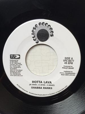 7inch Record SHABBA RANKS / TOP NOTCH - Hotta Lava / Phone Thugs VPS8677 Eclipse Records US Reggae, Ska & Dub Used