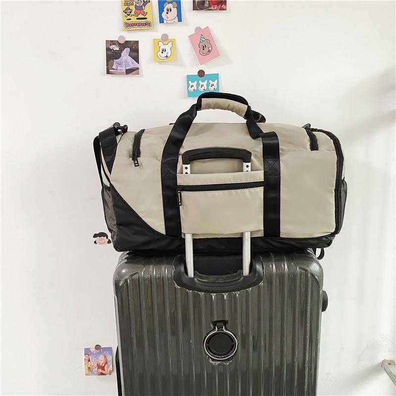 Travel Bag Large Capacity Fitness Bag High Sense High Value Lightweight Backpack Multi-functional Pull Rod Shoulder Bag