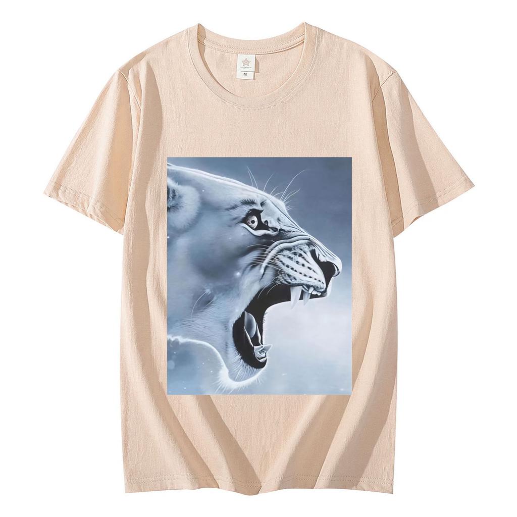Funny Rage Bait Lion Meme Graphic T Shirts Summer Casual Comfort Short Sleeve Tshirt Men Women Clothing Fashion Loose Tshirts