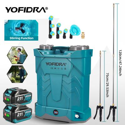 Spruzzatore Elettrico 20L Alta Capacità Zaino Spruzzatore per Prato e Giardino Strumenti Elettrici Per Batteria Makita 21V Pin