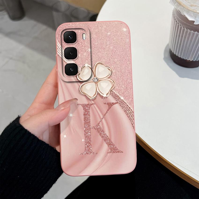 

Чорний корпус для Infinix Hot 60 50 40 Pro 30 Play 60i 50i 40i Чохол для телефону Модна Корона Початкова Літера М яка Оболонка Легкий Матовий Силіконовий Задній Чохол Infinix Hot 50 Pro 4G