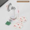 Stainless Steel Magnetic Door Stopper No Drilling Silent Bedroom Door Blocker Floor Wall, Windproof and Anti-collision Door Clip