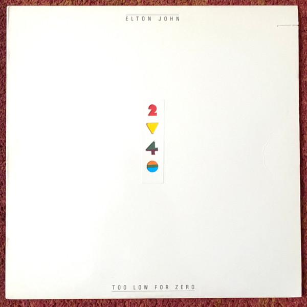 

LP Record ELTON JOHN - Too Low For Zero GHS4006 GEFFEN 1983 US Rock Used