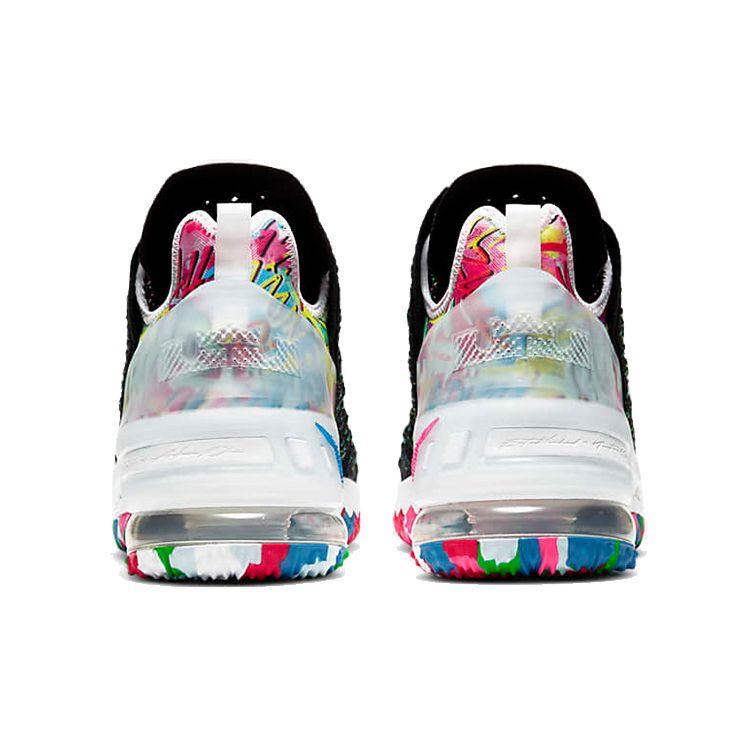 Nike LeBron 18 EP James Gang Unisex Sneaker Schwarz Pink-Blast Multicolor CQ9284-002