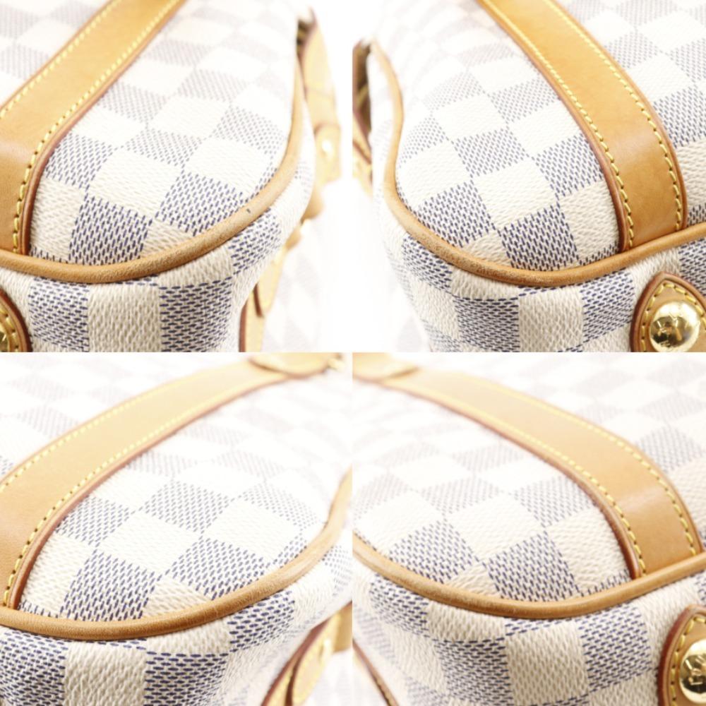LOUIS VUITTON Stresa GM Tote Bag N42221 White Damier Azur Canvas Women Used