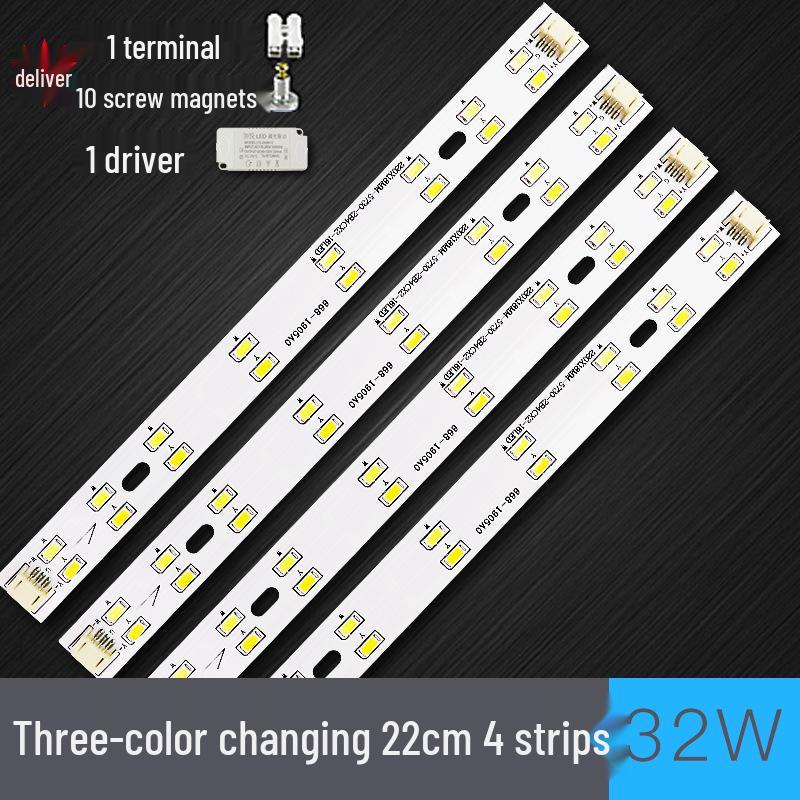 Three-Color LED Strip Light Panel for Living Room Ceiling