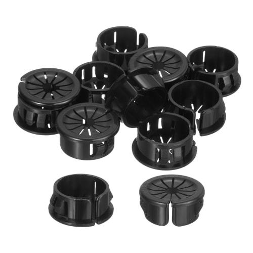 

uxcell 10-Piece Grommet Cable Bushing, 22mm Mounting Diameter, Wire Hole Cap, Petal-Shaped Round Nylon, Wire Protection for Electrical Appliances, Aut