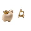 Miniature Animal Statue Tabletop Decoration Creative Abstract Thinker Figurine Craft Sculpture for