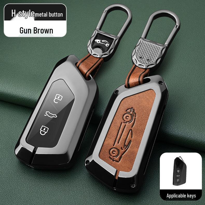 Metal Key Shell for Volkswagen Models: New Sagitar, Lavida Plus, Tayron, Tuon, Tiguan L, Bora, Magotan