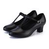 Scarpe da ballo latino in pelle per feste di ballo da donna Scarpe da ballo moderne da interno Waltz Tacco 6 cm