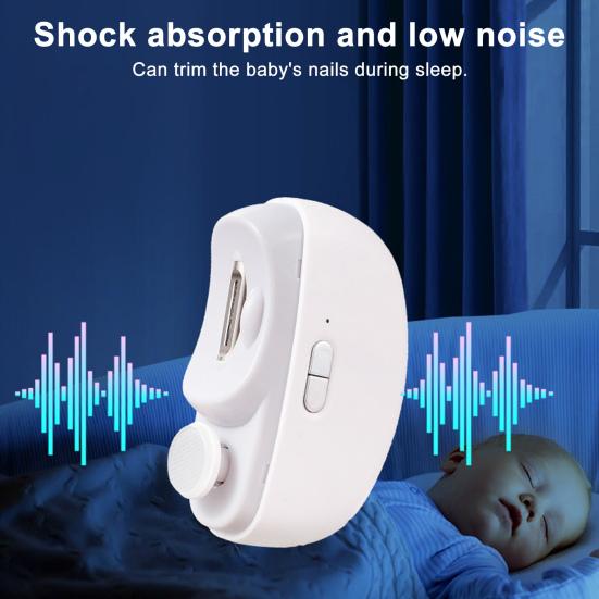 Yousheng Elektrischer Nagelknipser mit LED-Licht Tragbar Kinder Erwachsene Senioren Multifunktional Nagelfeile Schneider Polierer Automatischer Babynagel