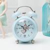 3-inch Metal Drum-shaped Macaron Color Cute Cartoon Little Dinosaur Ringing Alarm Clock Student Children Desktop Decoration