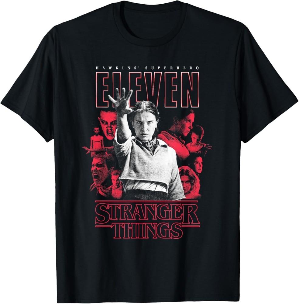 Stranger Things Season 5 Hawkins#039 Superhero Eleven Showcase TShirt Unisex T-Shirt L