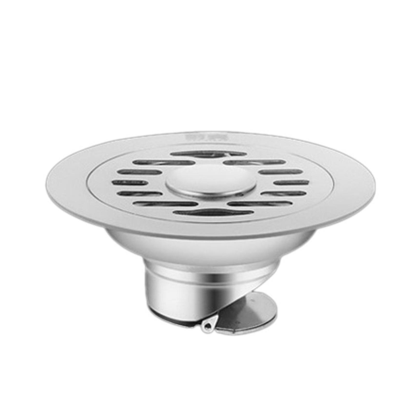 

Anti Odor Stainless Steel Shower Strainer Deodorant Floor Drain 10cm Floor Drain Fast Drainage for Home & Hotel Use B