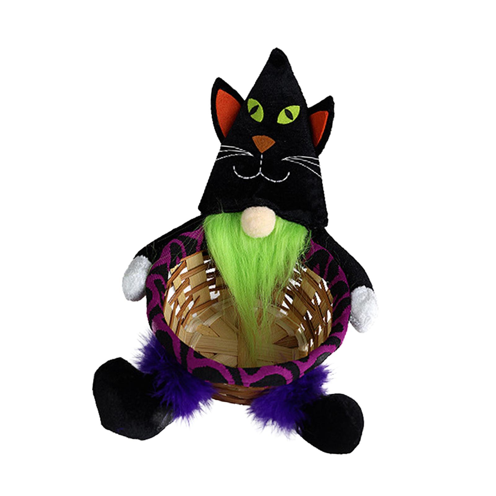 

Halloween Basket Cute Farmhouse Woven Basket for Party Dining Table Office