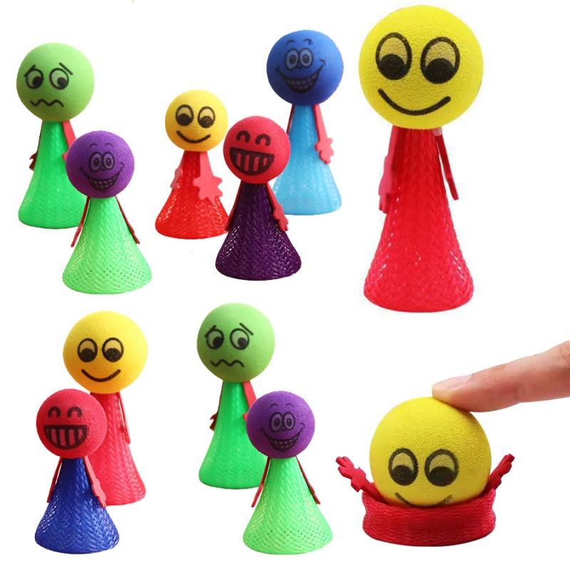 12pcs Cute Jumping Doll Spring Toy for Kids Birthday Party Favors Treat Boy Girl Guest Gifts School Prize Goodie Bag Fillers