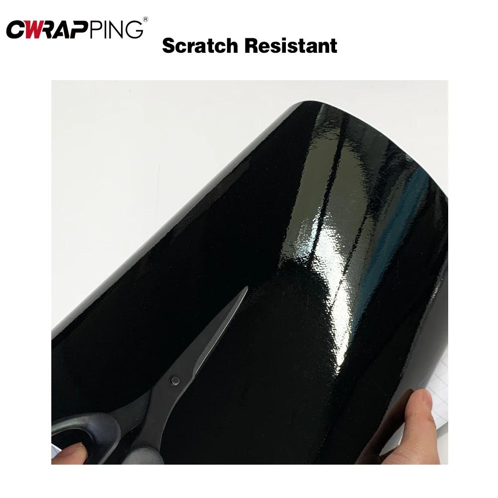Glossy Black Vinyl Wrap Wrapping Sheet Car Stickers Vinyl 1.5m Waterproof Self-adhesive for Car Adhesive Film Auto Body Films