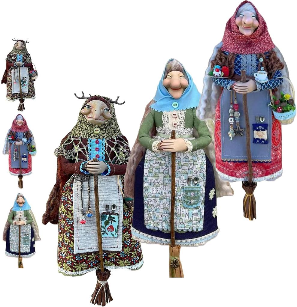 Kitchen Witch Doll Handmade Kitchen Witch Doll for Good Luck Enchanting Good Luck Charm Cooking Dolls