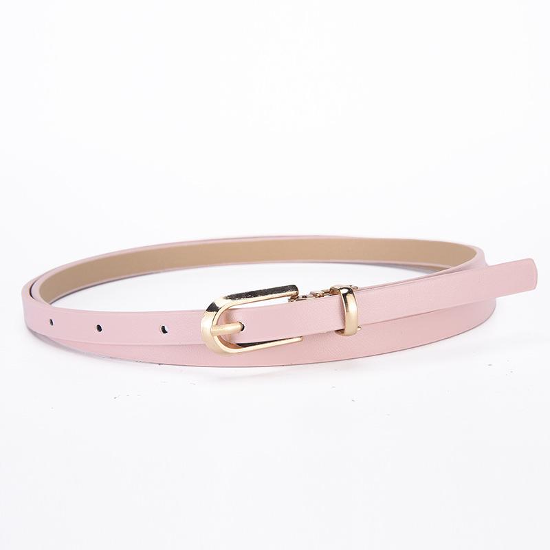 New Cross-Border Women's Multi-Color Slim Waist Belt with Alloy Buckle - Versatile and Elegant Waist Chain Accessory