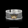 Open Ring Men's Trendy Hip-hop American Crown High Street High-end Punk Motorcycle Accessories