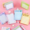 Office School Supplies Creative List Sticky Notes Cute Girly Heart Memo Pads Cartoons Tearable and Pastable Kawai Stationery
