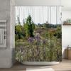 Floral Botanical Shower Curtain Nature Landscape Bathroom Decor Vintage Farmhouse Rustic Wildflower Scenic Wall Art Home Textile
