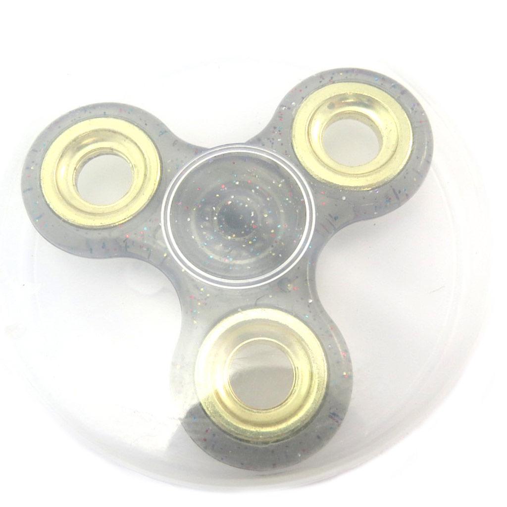 Les Trésors De Lily [P1820] - Handspinner 'Les Paillettes' noir - 7 cm
