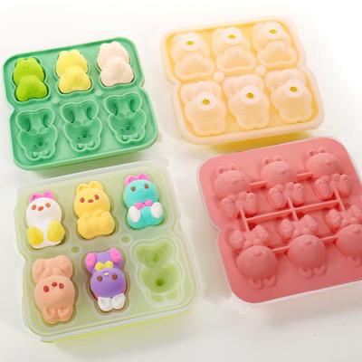 Lovely Rabbit Shape Ice Tray Easily Release Ice Making Tool Molds Food Grade Silicone Ice Maker Mold Easy To Clean