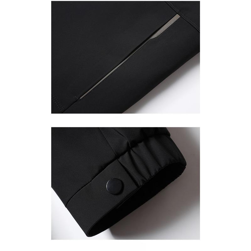 New Goose Down Down Jacket Men's Mid-length Thickened Warm Simple Casual Hooded Winter Jacket