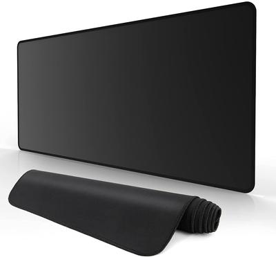 Reines Schwarzes Gaming-Mauspad Anti-Rutsch Gummi-Mauspad Computer-Gaming Schreibtischunterlage Wollfilz Laptop-Schreibtisch Anti-Rutsch Mauspad
