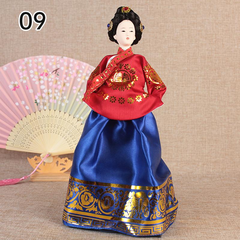 Korean Palace Hanbok Doll Ornament Princess Korean Drama Doll Toy Restaurant Home Decor Display Miniatures Desktop Ornament Gift