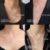 Lotus OM Yoga Pendant Necklace Titanium Steel Women's Jewelry Charm Necklace