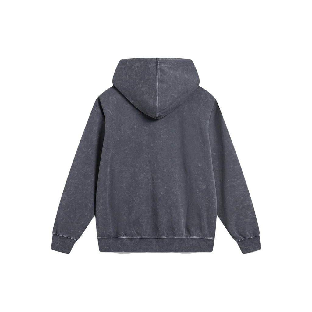 Li-Ning Wade Series Letter Print Loose Hoodie Unisex Hoodies Cold-Sand-Black AWDT499-7