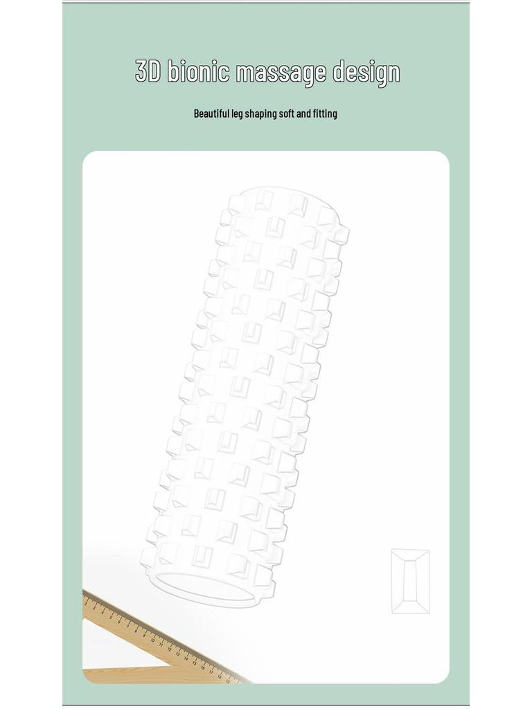 Foam Roller for Muscle Relief, Beginner Fitness, and Yoga - Wolf Tooth Massage Stick for Slimming Legs and Relaxation