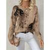 New Elegant Women'S Sweater for Autumn And Winter, Featuring 2D Printing And a Comfortable Round Neck Design
