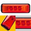 4x LED Red Side Lights Marker RV Truck Trailer Clearance Light Lamp Waterproof A
