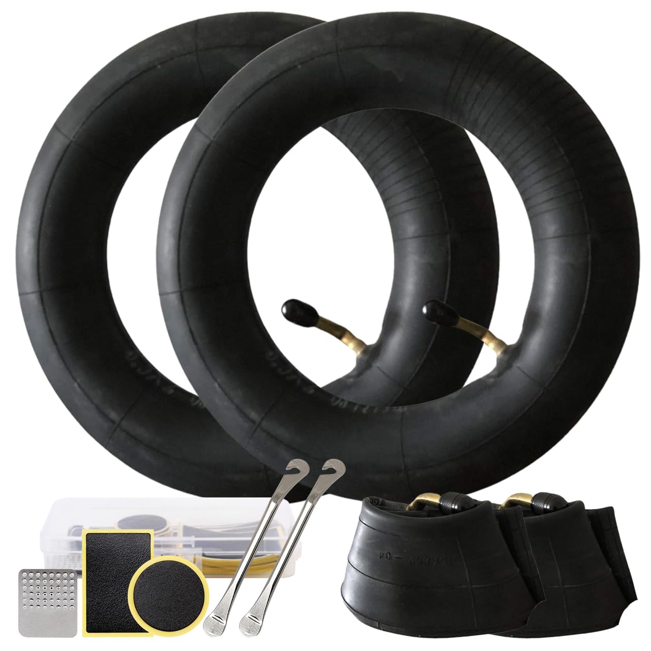 

8-inch Tire Tubes, 8-1/2 x 2, Compatible with Air Buggy Strollers, Includes Puncture Repair Kit (Set of 2)