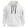 Men S Casual Fleece Lined Hooded Pullover Sweatshirt Multiple Zipper Pockets Plus Size