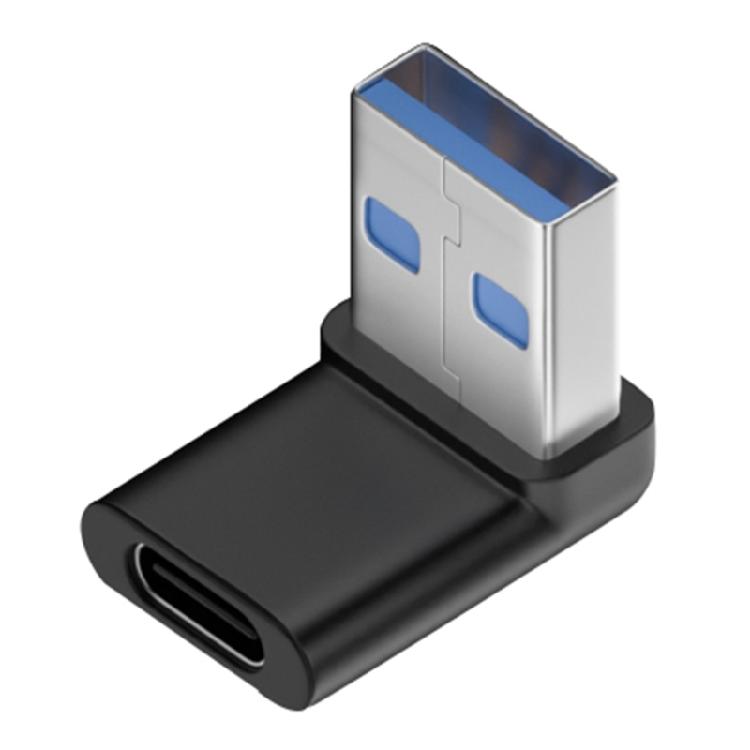 Type C Female To USB 3.0 Male Converter 10Gbps Type C To USB 3.0 90 Degrees