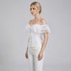European Lace Strapless Shapewear Evening Gown with Fishbone Corset